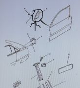 Abdeckung ASP Dreieck innen