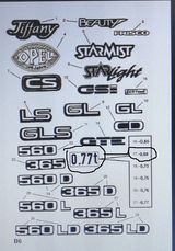 Aufkleber Achslast 0,69 t