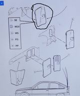 Abdeckung Rückleuchte Kofferraum