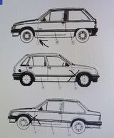 Zierleiste Kotflügel links