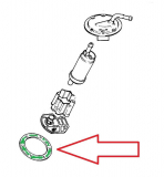 Dichtung Tankgeber, Benzinpumpe im Tank, Tankanzeige, Kraftstoffpumpe