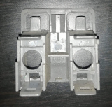 Blende, Schalteraufnahme, Schalterplatte, grau