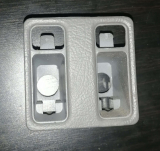 Blende, Schalteraufnahme, Schalterplatte, grau