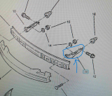 Calibra Stoßstangenhalter vorne links