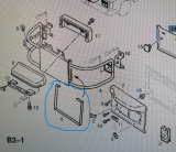 Dichtung um das Nummernschild hinten