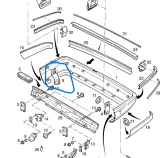 Stoßstangenhalter Senator B hinten rechts