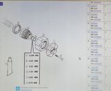 U-Scheibe Freilaufnabe 1,0 mm