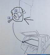 Halter Stütze Laderaumabdeckung an Seitenwand hinten