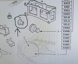 Clip-unterteil, befestigung verkleidung Ersatzrad