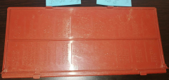 Deckel Sicherungskasten, Sicherungskastendeckel, Rot